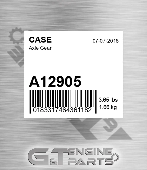 A12905 Axle Gear