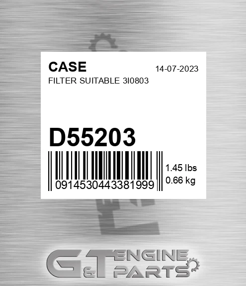 D55203 Filter Suitable 3i0803