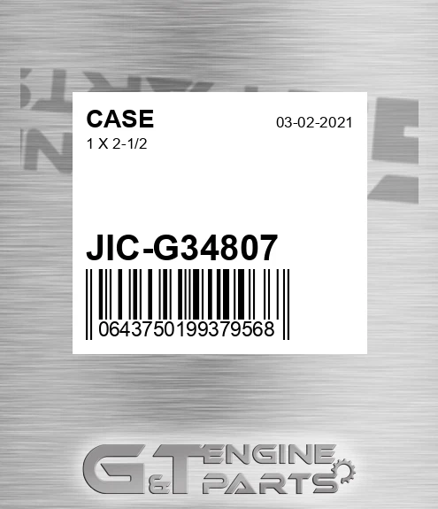 JIC-G34807 1 X 2-1/2