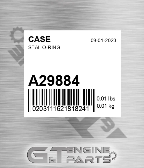 A29884 Seal O-ring