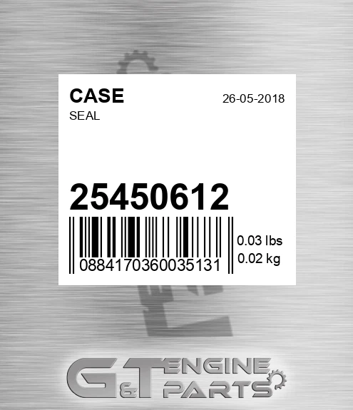 25450612 CASE Seal