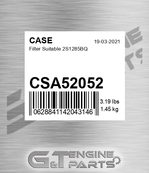 CSA52052 Filter Suitable 2s1285bq