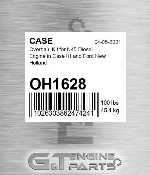 OH1628 Overhaul Kit For N45 Diesel Engine In Ih And Ford New Holland
