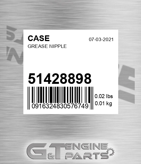 51428898 CASE Grease Nipple