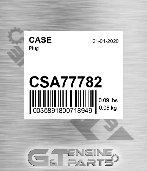 CSA77782 Plug
