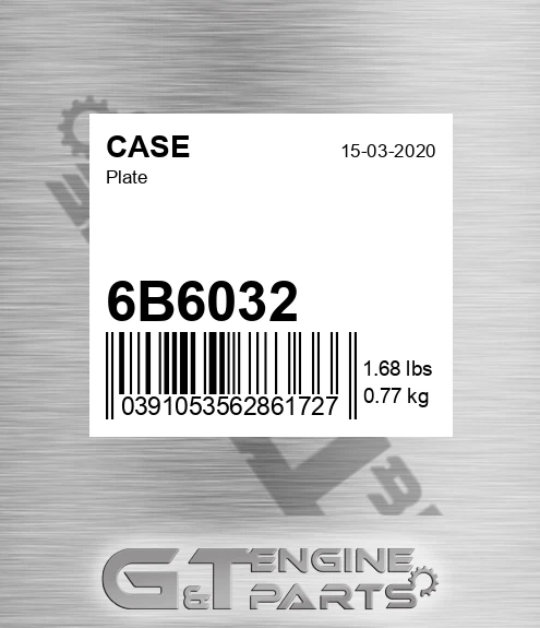 6B6032 Plate