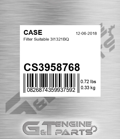 CS3958768 Filter Suitable 3i1321bq
