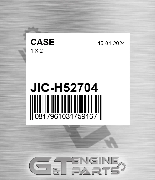 JIC-H52704 1 X 2
