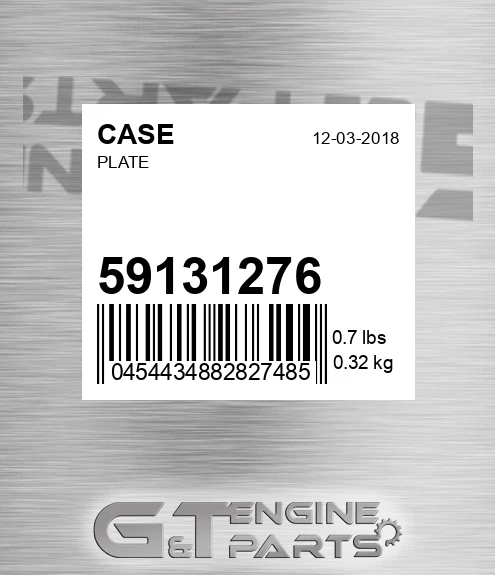 59131276 CASE Plate