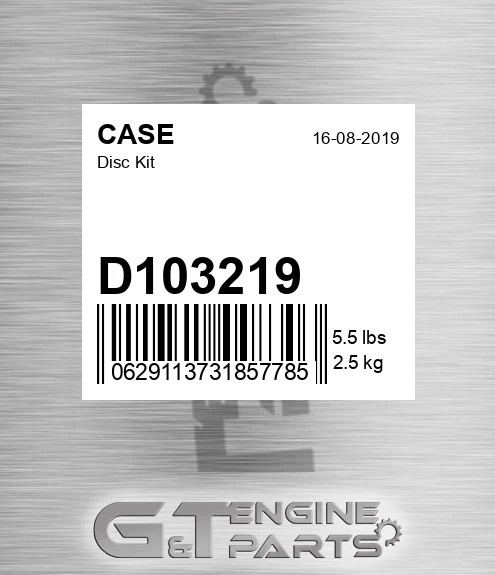 D103219 Disc Kit
