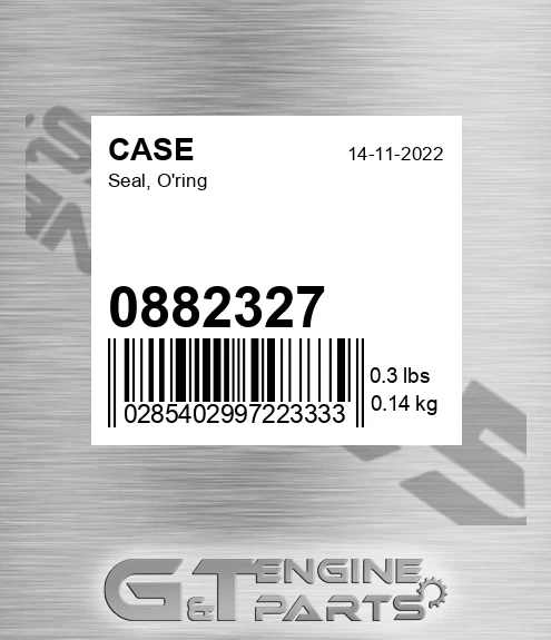 0882327 Seal, O'ring