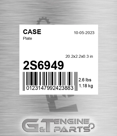 2S6949 CASE Plate