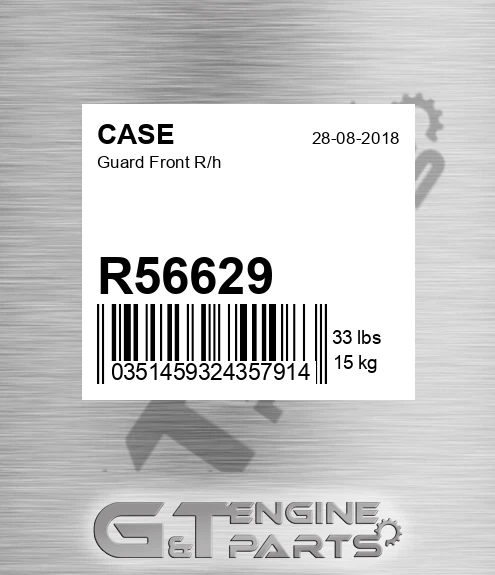R56629 CASE Guard Front R/h