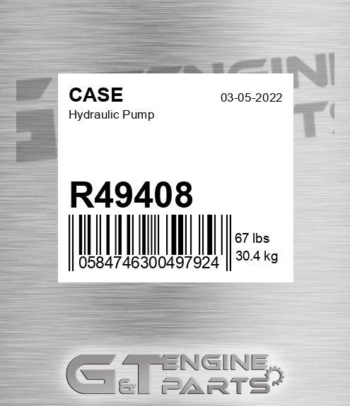 R49408 CASE Hydraulic Pump
