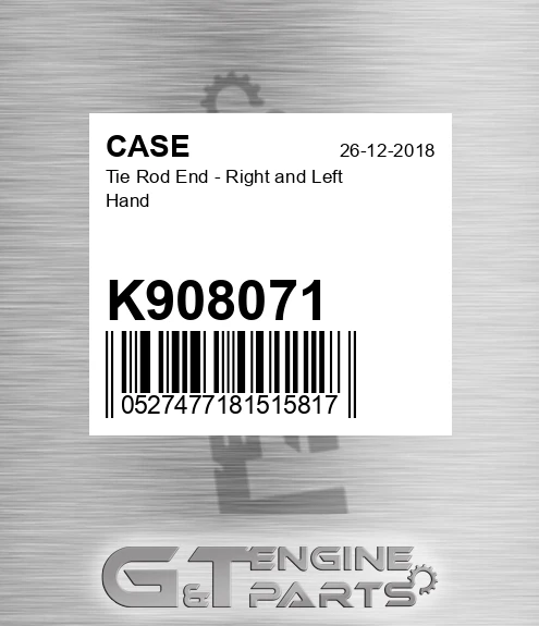 K908071 Tie Rod End - Right And Left Hand