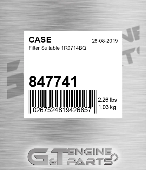 847741 CASE Filter Suitable 1r0714bq
