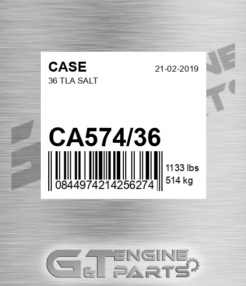 CA574/36 36 Tla Salt for CASE