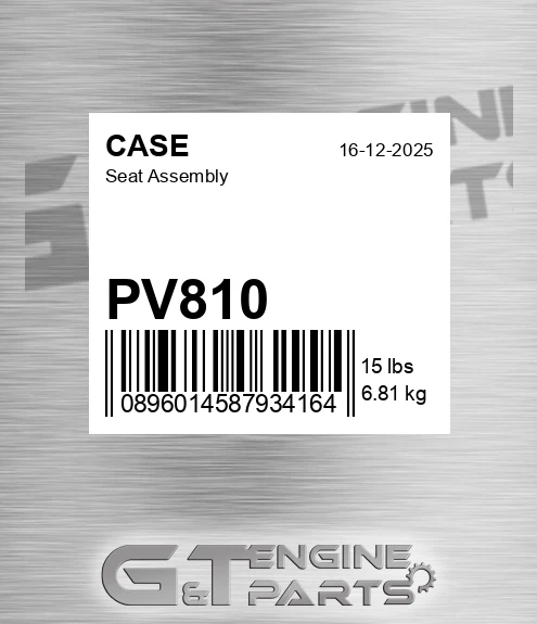 PV810 CASE Seat Assembly