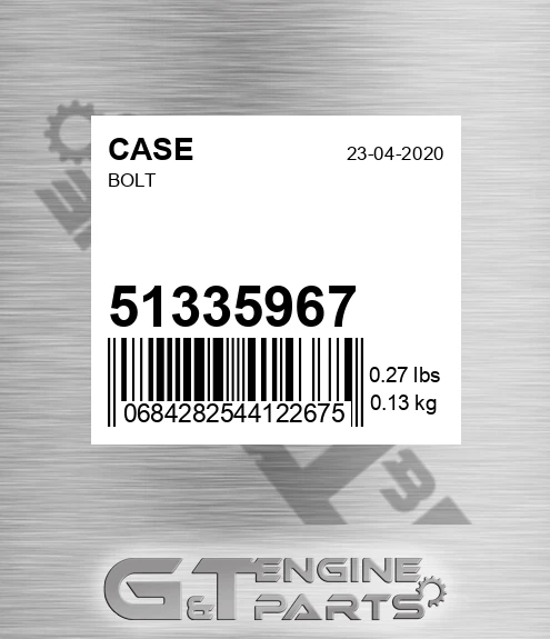 51335967 CASE Bolt