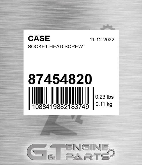 87454820 Socket Head Screw