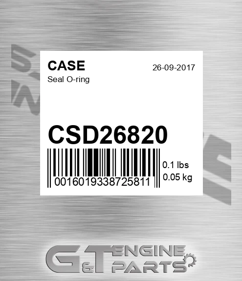 CSD26820 CASE Seal O-ring