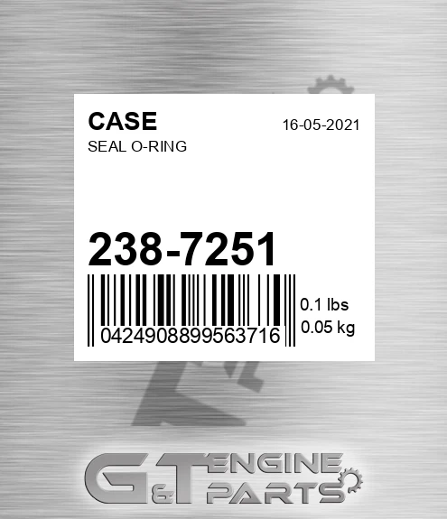238-7251 Seal O-ring
