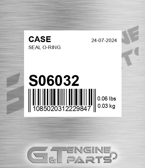 S06032 CASE Seal O-ring