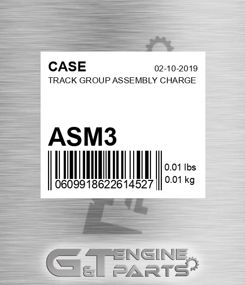 ASM3 CASE Track Group Assembly Charge