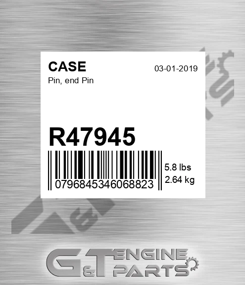 R47945 CASE Pin, End Pin
