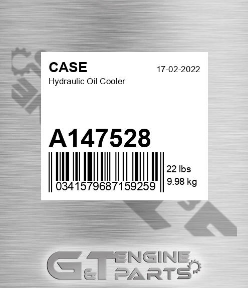 A147528 Hydraulic Oil Cooler