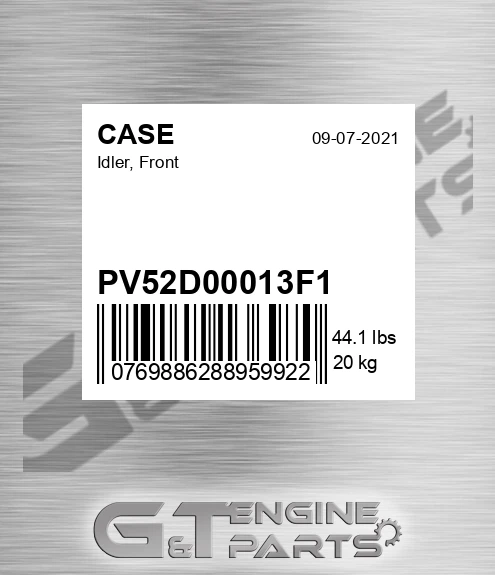 PV52D00013F1 Idler, Front