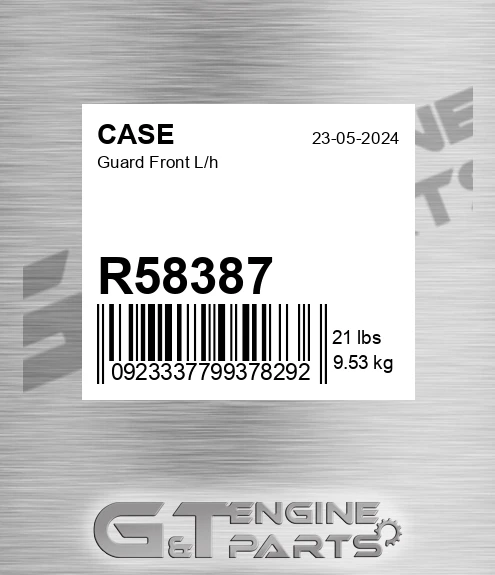 R58387 CASE Guard Front L/h