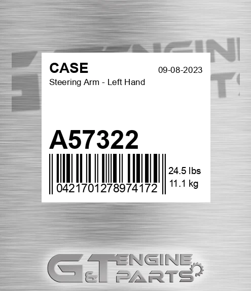 A57322 CASE Steering Arm - Left Hand