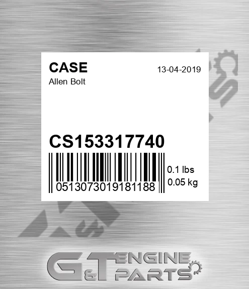 CS153317740 Allen Bolt