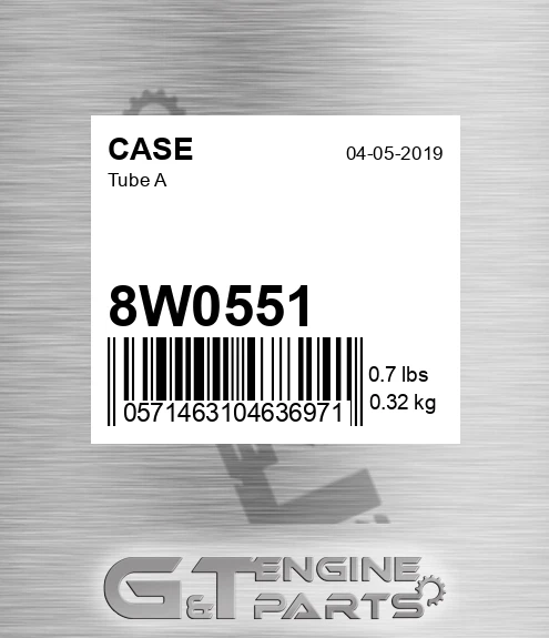 8W0551 Tube A