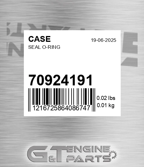 70924191 Seal O-ring