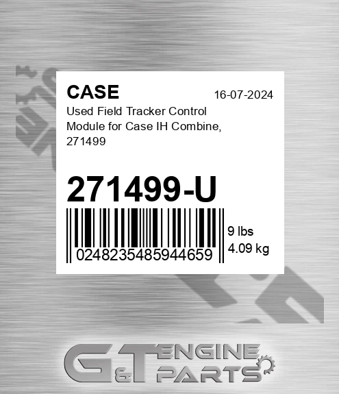 271499-U CASE Used Field Tracker Control Module For Case Ih Combine, 271499