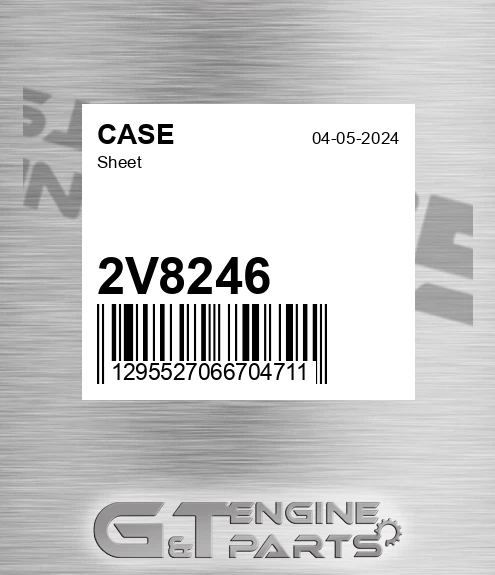 2V8246 CASE Sheet