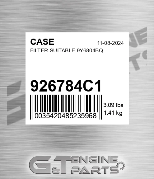 926784C1 Filter Suitable 9y6804bq