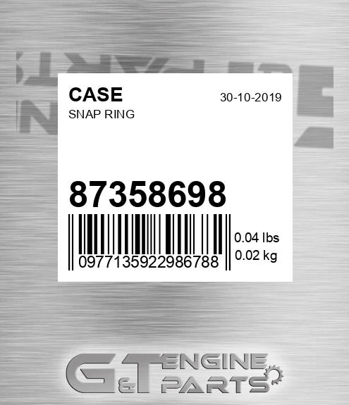 87358698 Snap Ring