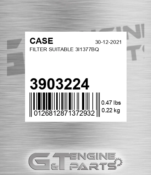 3903224 Filter Suitable 3i1377bq