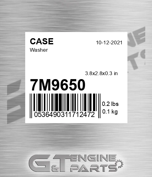 7M9650 Washer