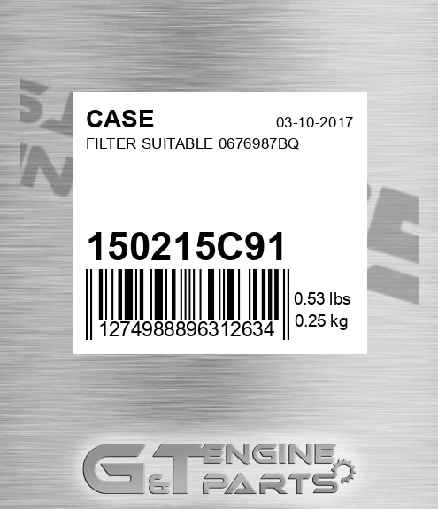 150215C91 Filter Suitable 0676987bq