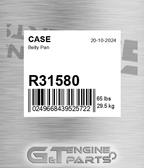 R31580 Belly Pan