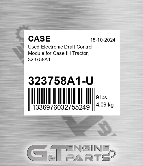 323758A1-U CASE Used Electronic Draft Control Module For Case Ih Tractor, 323758a1