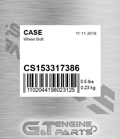 CS153317386 Wheel Bolt