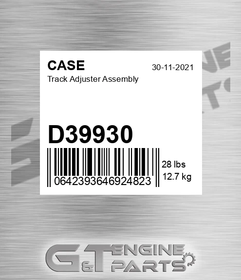 D39930 CASE Track Adjuster Assembly
