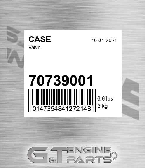 70739001 Valve