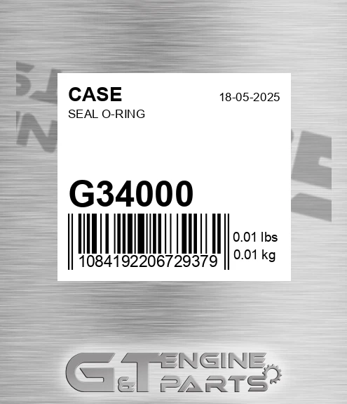 G34000 CASE Seal O-ring