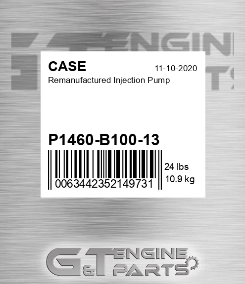 P1460-B100-13 Remanufactured Injection Pump